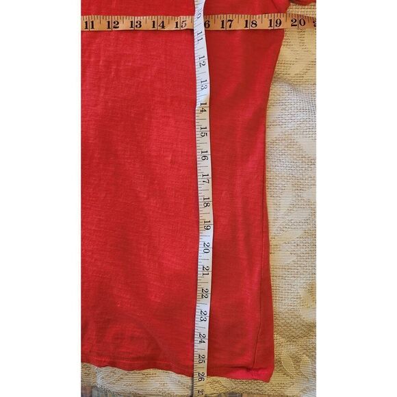 T35 Coldwater Creek Fall Orange Tee w/Sparkly beads at neckline Autumn - Picture 7 of 9